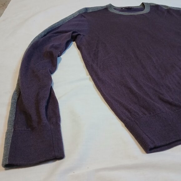 Michael Kors Purple Grey Sweater Long‎ Sleeve Mens XL - Picture 3 of 8